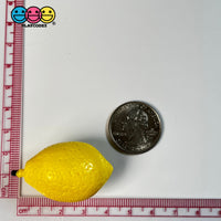Lemons Whole Mini Imitation Fake Food Life Like Plastic Small Lemon 5 Pcs
