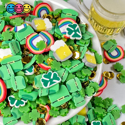 Leprechaun Party Mix Beer Rainbow Gold Coin Shamrock Hat Fake Sprinkle Confetti Funfetti Playcode3