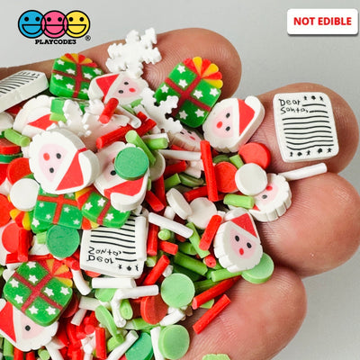 Letter To Dear Santa Fimo Fake Sprinkle Christmas Mix Snowflake Gift Funfetti Playcode3 Llc