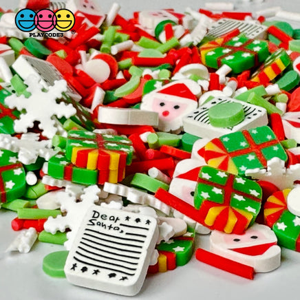 Letter To Dear Santa Fimo Fake Sprinkle Christmas Mix Snowflake Gift Funfetti Playcode3 Llc