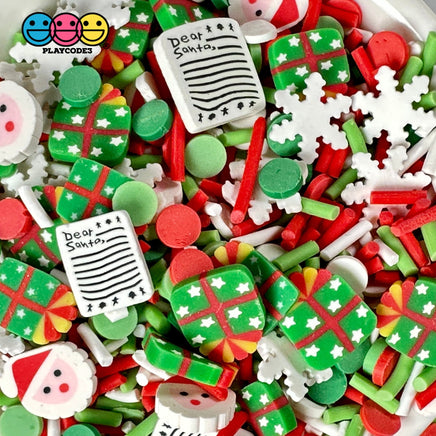 Letter To Dear Santa Fimo Fake Sprinkle Christmas Mix Snowflake Gift Funfetti Playcode3 Llc