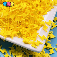 Lighting Yellow Flash Fimo Slices Fake Sprinkles Decoden Funfetti Confetti Sprinkle