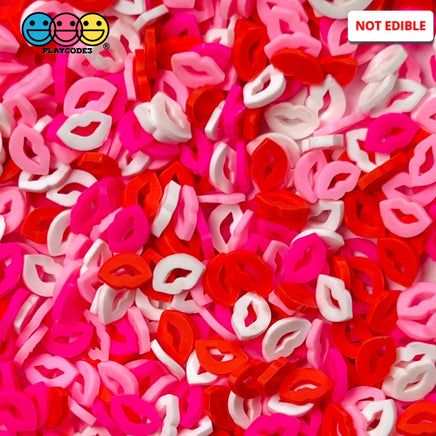 Lips 4 Colors Fimo Faux Sprinkle Mix Valentines Day Fake Bake Funfetti 20 Grams
