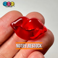Lips Red Transparent Charms Charm Valentines Day Cabochons Decoden 10 Pcs Playcode3 Llc