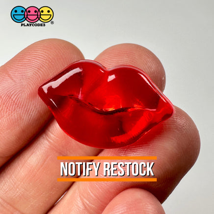 Lips Red Transparent Charms Charm Valentines Day Cabochons Decoden 10 Pcs Playcode3 Llc
