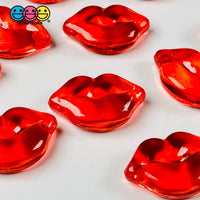 Lips Red Transparent Charms Charm Valentines Day Cabochons Decoden 10 Pcs Playcode3 Llc