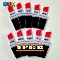 Lipstick Makeup Charm Flat Back Cabochons Decoden 10 Pcs Playcode3 Llc