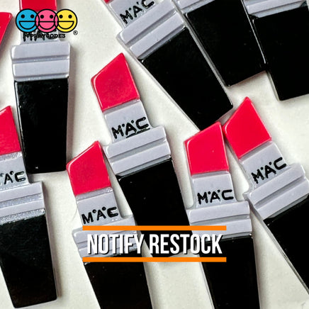 Lipstick Makeup Charm Flat Back Cabochons Decoden 10 Pcs Playcode3 Llc