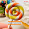 Lollipop Orange Yellow Swirl Fake Food Charm Lollipops Polymer Clay Bake Cabochons 10 Pcs