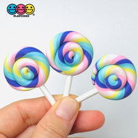 Lollipop Pastel Color Fake Food Charm Cabochons Decoden 10 Pcs
