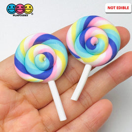 Lollipop Pastel Color Fake Food Charm Cabochons Decoden 10 Pcs Playcode3 Llc