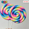 Lollipop Pink Yellow Blue Purple Fake Food Charm Rainbow Lollipops Resin Bake Cabochons 5 Pcs