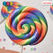 Lollipop Rainbow Fake Food Charm Lollipops Resin Bake Cabochons 5 Pcs