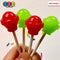 Lollipop Round Ball 3D Fake Candy Charm Realistic 2 Colors Lollipops Christmas Cabochons 10 Pcs Food