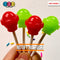 Lollipop Round Ball 3D Fake Candy Charm Realistic 2 Colors Lollipops Christmas Cabochons 10 Pcs Food