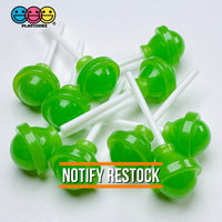 Lollipop Round Ball 3D Fake Candy Charm Realistic 6 Colors Lollipops Cabochons 12 Pcs Food