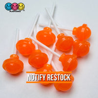 Lollipop Round Ball 3D Fake Candy Charm Realistic 6 Colors Lollipops Cabochons 12 Pcs Food