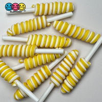 Lollipop Swirl 8 Colors Red Green Blue Yellow Orange Purple Pink Hot Fake Food Cabochons Decoden