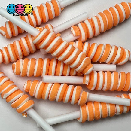 Lollipop Swirl 8 Colors Red Green Blue Yellow Orange Purple Pink Hot Fake Food Cabochons Decoden