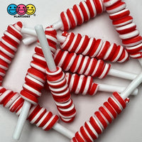 Lollipop Swirl 8 Colors Red Green Blue Yellow Orange Purple Pink Hot Fake Food Cabochons Decoden