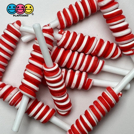 Lollipop Swirl 8 Colors Red Green Blue Yellow Orange Purple Pink Hot Fake Food Cabochons Decoden