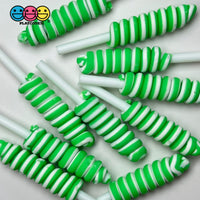 Lollipop Swirl 8 Colors Red Green Blue Yellow Orange Purple Pink Hot Fake Food Cabochons Decoden