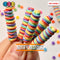 Lollipop Swirl Rainbow Faux Candy Charm Fake Bake Cabochons 10 Pcs Food