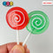 Lollipops Fake Candy Swirl Fantasy Christmas Holiday Red Green Cabochons Decoden Charm 10 Pcs