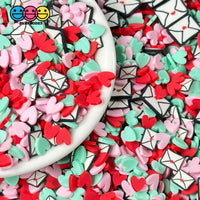 Love Letter Mix Hearts Multi Colors Fimo Slices Fake Sprinkles Jimmies Playcode3 Llc Sprinkle