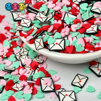 Love Letter Mix Hearts Multi Colors Fimo Slices Fake Sprinkles Jimmies Playcode3 Llc Sprinkle