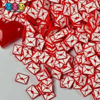 Love Letters Red Hearts Fimo Slices Fake Sprinkles Decoden Jimmies Valentines Day Playcode3 Llc