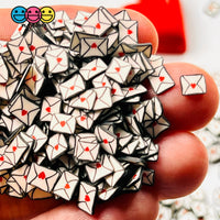Love Letters Valentines Day Envelope Fake Clay Sprinkle Mix Confetti 100 Grams / 5 Mm