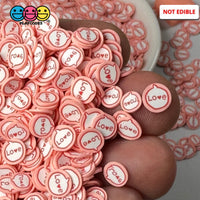 Love Message Bubble Valentines Day Pink Red Heart Fimo Slices Fake Sprinkles Jimmies Playcode3 Llc