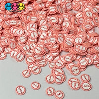 Love Message Bubble Valentines Day Pink Red Heart Fimo Slices Fake Sprinkles Jimmies Playcode3 Llc