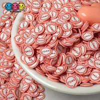 Love Message Bubble Valentines Day Pink Red Heart Fimo Slices Fake Sprinkles Jimmies Playcode3 Llc