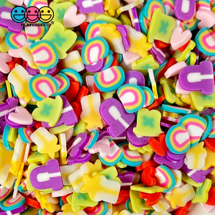 Luck Charms Fimo Mix Slices Fake Clay Sprinkles Decoden Jimmies Funfetti Shooting Stars Horseshoes