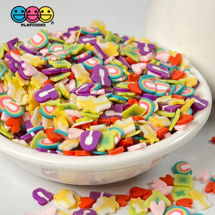 Luck Charms Fimo Mix Slices Fake Clay Sprinkles Decoden Jimmies Funfetti Shooting Stars Horseshoes