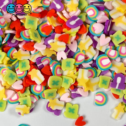Luck Charms Fimo Mix Slices Fake Clay Sprinkles Decoden Jimmies Funfetti Shooting Stars Horseshoes