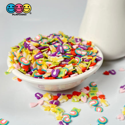 Luck Charms Fimo Mix Slices Fake Clay Sprinkles Decoden Jimmies Funfetti Shooting Stars Horseshoes