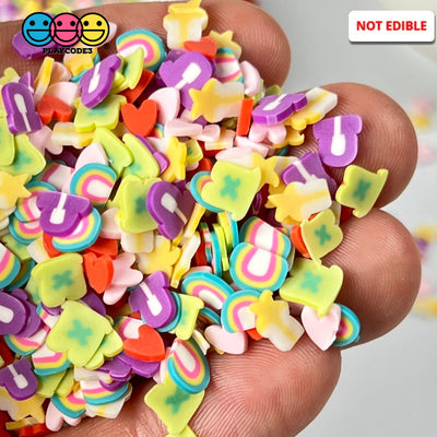 Luck Charms Fimo Mix Slices Fake Clay Sprinkles Decoden Jimmies Funfetti Shooting Stars Horseshoes