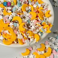 Lullaby Song Mix Fimo Rhinestone Beads Stars Moon Fake Polymer Clay Sprinkles Sea Shells Jimmies