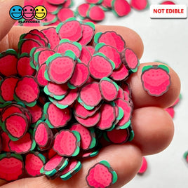 Lychee Fimo Slices Fake Sprinkles Whole Lychees Faux Fruit Decoden Funfetti 10Mm Sprinkle