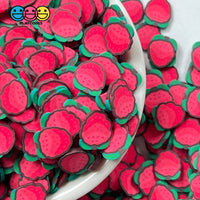 Lychee Fimo Slices Fake Sprinkles Whole Lychees Faux Fruit Decoden Funfetti 10Mm Sprinkle