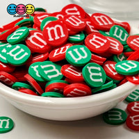 M&m Candy Green Red Christmas Fimo Slices Fake Clay Sprinkles Decoden Jimmies Funfetti 10Mm Sprinkle