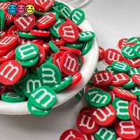 M&m Candy Green Red Christmas Fimo Slices Fake Clay Sprinkles Decoden Jimmies Funfetti 10Mm Sprinkle