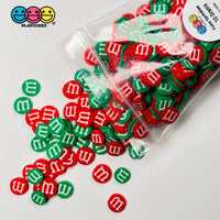 M&m Candy Green Red Christmas Fimo Slices Fake Clay Sprinkles Decoden Jimmies Funfetti 10Mm Sprinkle