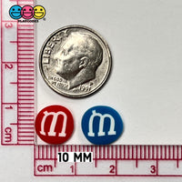 M&m Candy Red Blue 4Th Of July Fimo Slices Fake Clay Sprinkles Decoden Jimmies Funfetti 10Mm