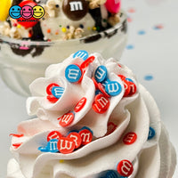 M&m Candy Red Blue 4Th Of July Fimo Slices Fake Clay Sprinkles Decoden Jimmies Funfetti 5Mm
