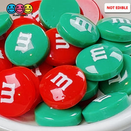 M&m Fake Candies Christmas Mix Colors Candy Charms Flatback Cabochons 30 Pcs Food