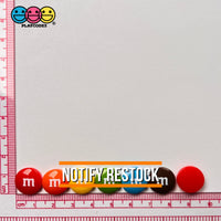 M&m Mixed Chocolate Candies Fake Candy Charms Flatback Cabochons 30 Pcs Charm
